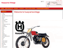 Tablet Screenshot of husqvarnavintage.com